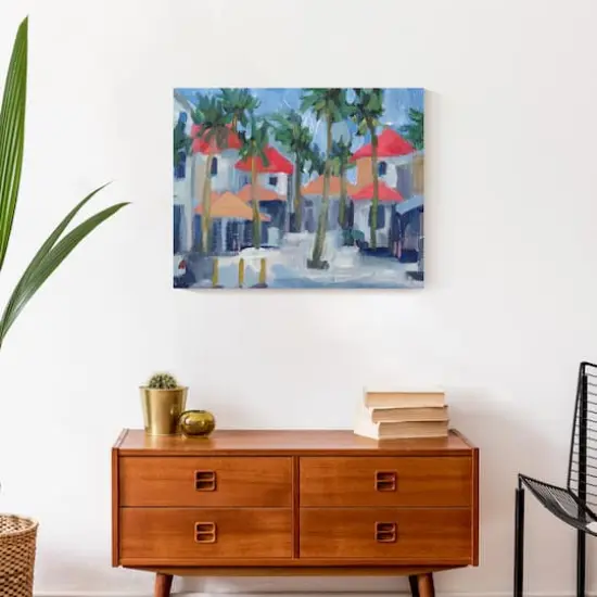 Beach Town 20" x 16" Canvas Wall Art {5}