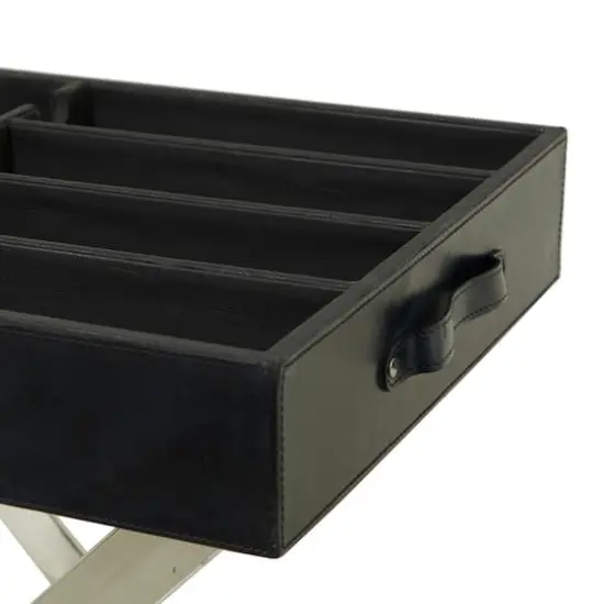 26" Modern Wine Holder Black {5}