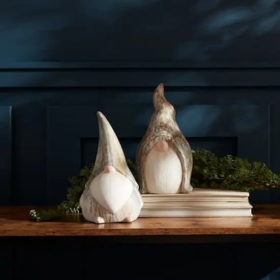 Terra Cotta Gnome Figurine Set {5}