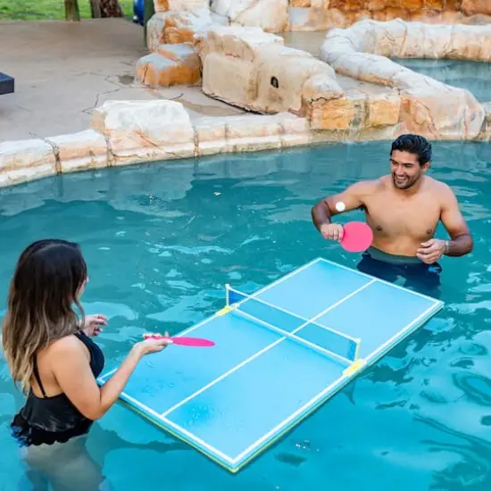 PoolCandy 4.5ft. Floating Table Tennis Set {3}