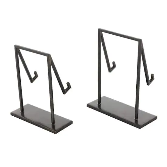 Black Metal Modern Abstract Easel Set {7}