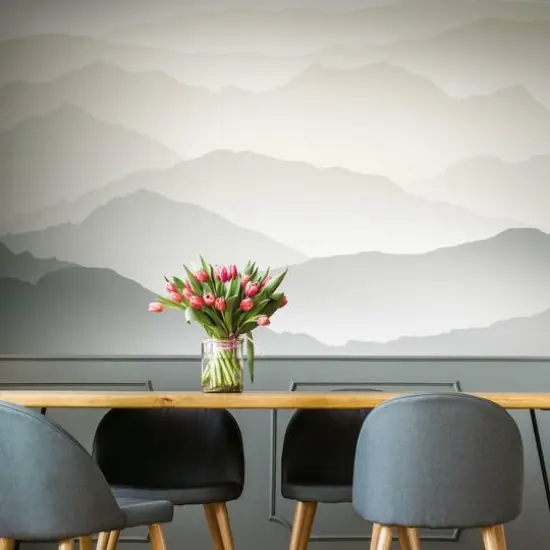 Wanderlust White Peel & Stick Mural {3}