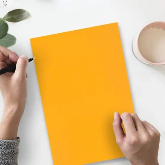 JAM Paper Ultra Bright Hue 8.5" x 14" 24lb. Recycled Colored Legal Paper, 100 Sheets Ultra Orange {5}