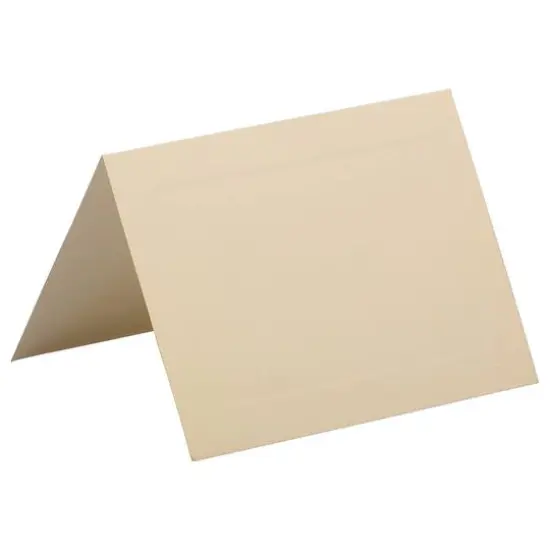 Strathmore A6 Ivory with Woven Panel Foldover Cards {1}