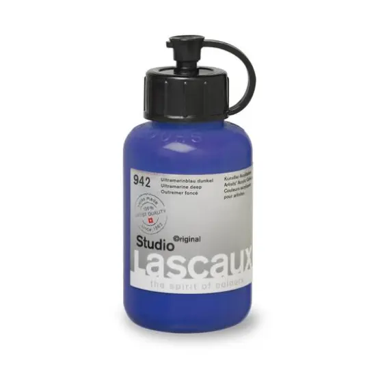 Lascaux Studio Acrylic Paint, 85mL 942 Ultramarine Deep {4}