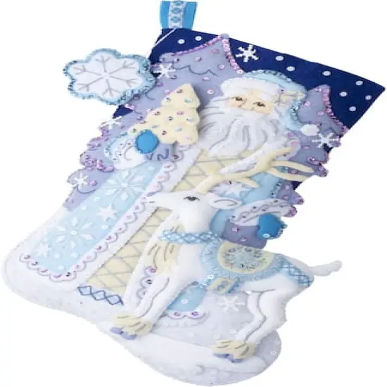 Bucilla Winter Wonderland Felt Stocking Applique Kit {1}