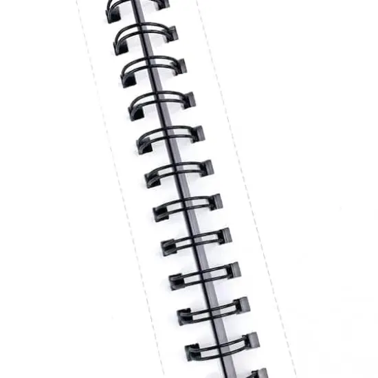 ArtSkills&reg; Black Spiral Sketchbook with Perforated Pages, 9" x 12" {5}