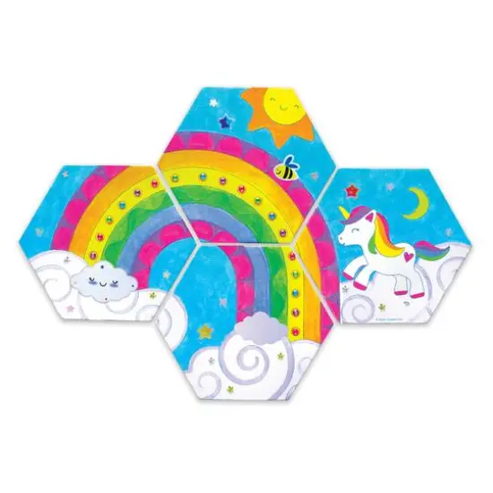 Faber-Castell&reg; Rainbow Vibes Wall Art Kit {5}