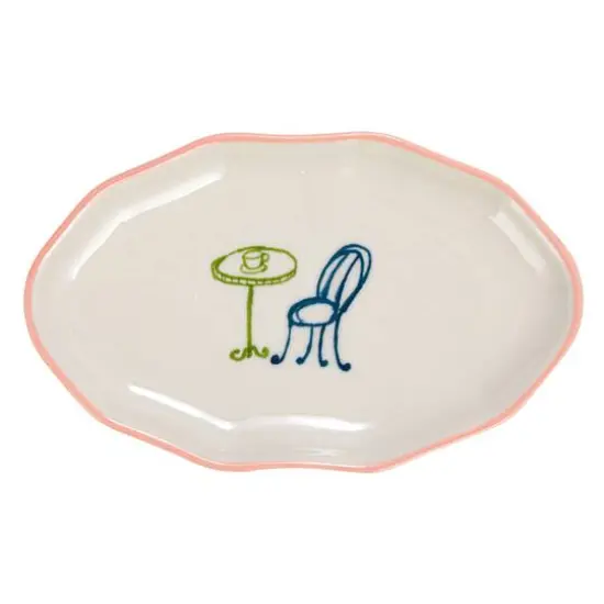 Hello Honey&reg; 5" Hand Painted Stoneware Dish Set {9}
