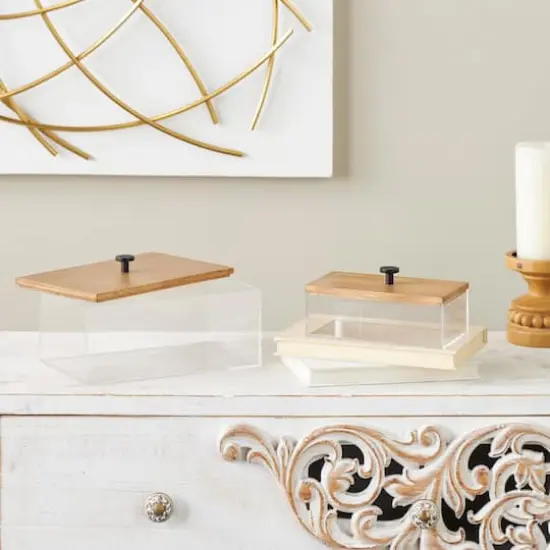 Clear Acrylic Plastic Box Set with Lids {3}