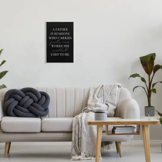 Stupell Industries Pictures Where Wallet Used To Be Father Wall Plaque Art {3}