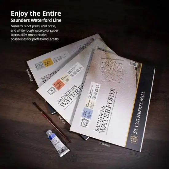 Saunders Waterford&reg; 9" x 12" CP Surface Watercolor Paper Block {8}