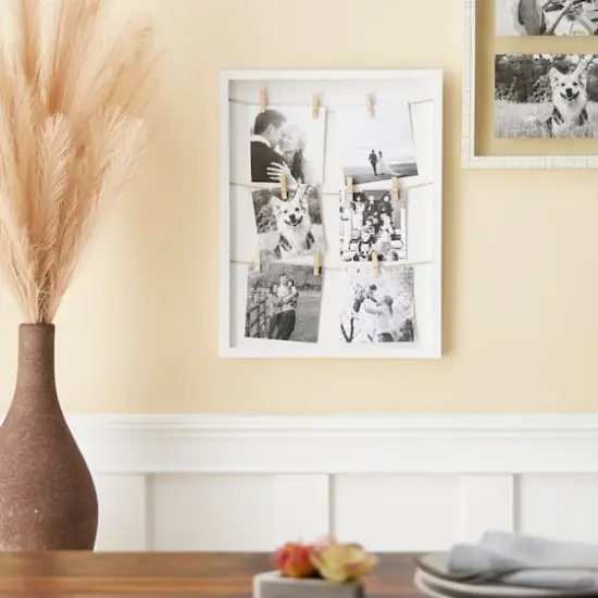 9 Opening White Board Frame with Clips by Studio D&eacute;cor&reg; {5}