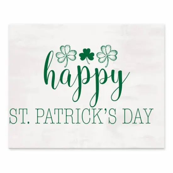 Happy Pats Day 8" x 10" Tabletop Canvas {1}