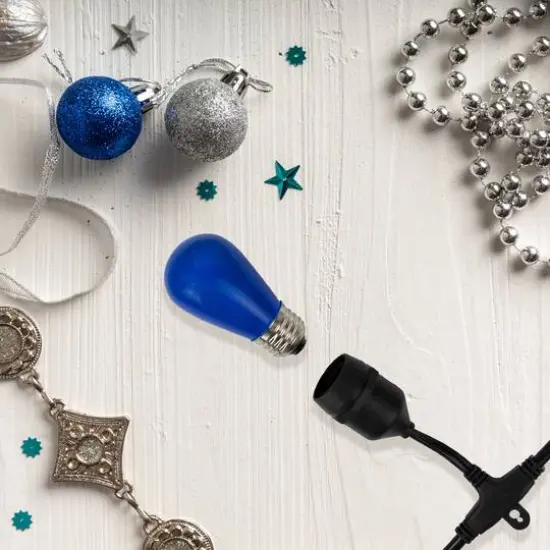 Opaque LED S14 Replacement Bulbs, 25ct. Blue {5}