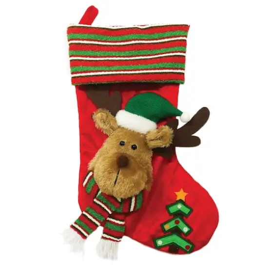 Santa's Workshop 20" Reindeer Guy Stocking {1}