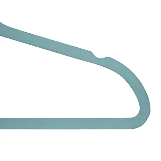 Simplify Super Slim Velvet Huggable Hangers, 10ct. Blue {8}