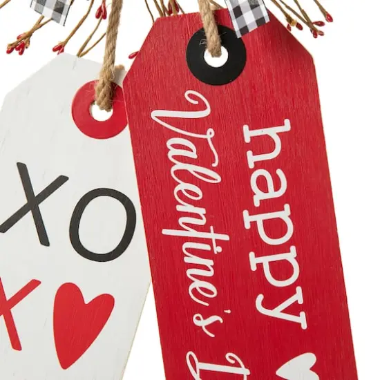 Glitzhome&reg; 24" Valentine's Wooden Doorknob Hanging D&eacute;cor {7}