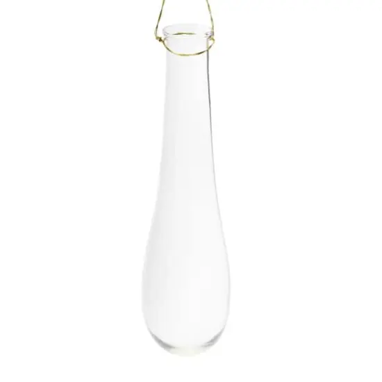 Hello Honey&reg; 12" Hanging Glass Teardrop Vase {4}