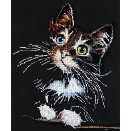 Abris Art Fluffy Kitten Cross-Stitch Kit {1}