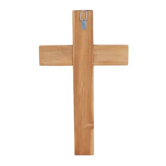 Brown Wood Industrial Cross Wall Decor, 20" x 12" x 2" {10}