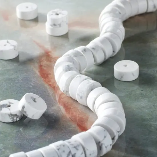 White Howlite Heishi Beads by Bead Landing&trade; {3}