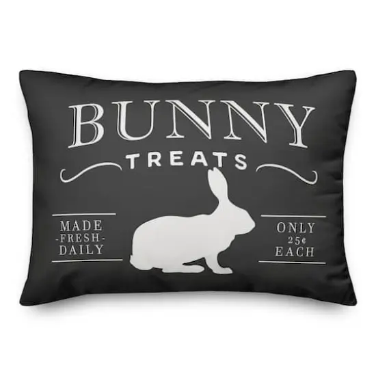 Bunny Treats Pillow 14" x 20" Throw Pillow {3}