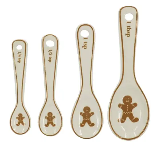 Gingerbread Ceramic Measuring Spoon Set by Ashland&reg; {5}