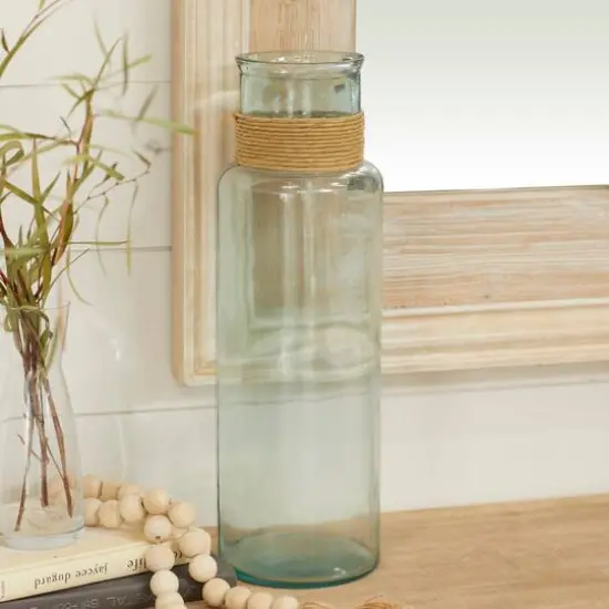 18" Clear Glass Farmhouse Vase {6}