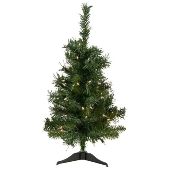 2ft. Pre-Lit Aspen Pine Artificial Christmas Tree, Clear Lights {1}