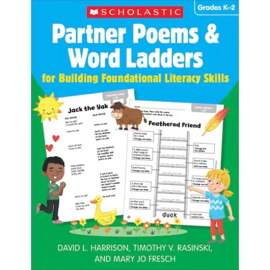 Scholastic Teaching Resources Partner Poems & Word Ladders for Building Foundational Literacy Skills: Grades K&ndash;2 {1}