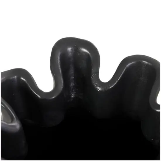 Black Abstract Tulip Shaped Vase Set {7}