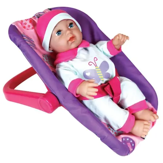 Lissi Dolls 11" Baby Doll In Car Seat With Bag {5}