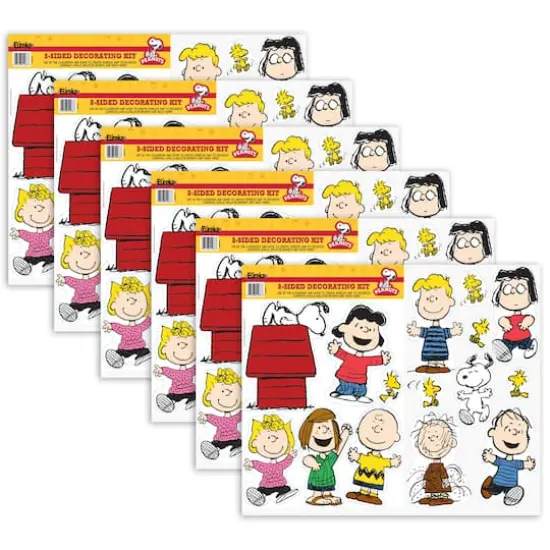 Eureka&reg; Peanuts&reg; Classic Characters 2-Sided Decorating Kit, 6ct. {1}