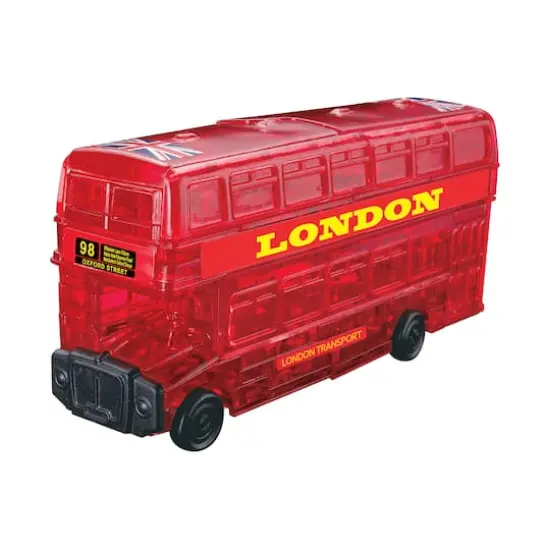 Original 3D Crystal Puzzle&trade; Red London Bus 53 Piece Puzzle {1}