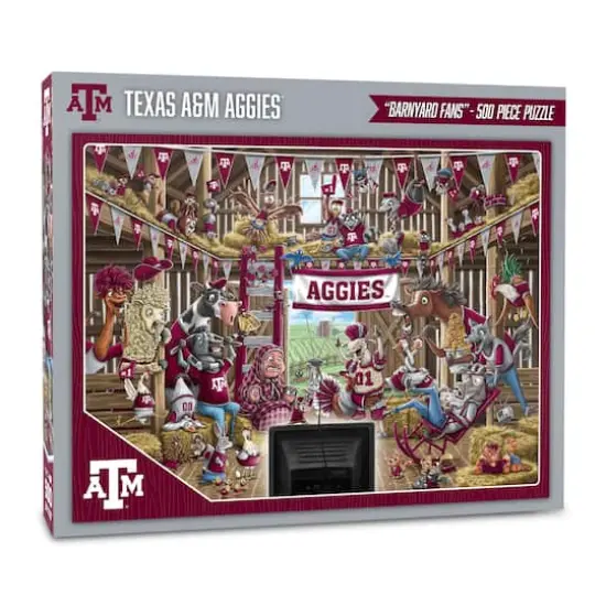 College Barnyard Fans 500 Piece Puzzle Texas A&M Aggies {1}