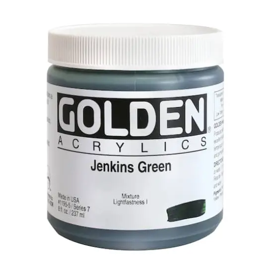 Golden&reg; Heavy Body Acrylic Paint, 8oz. Jenkins Green {1}