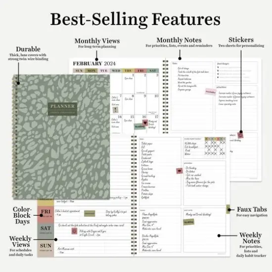 TF Publishing 2024 Wild Sage Large Planner {7}