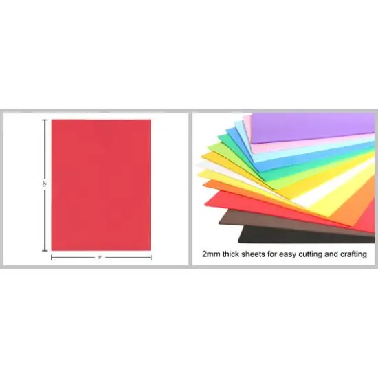 Essentials by Leisure Arts 2mm White Foam Sheets, 15ct. {4}