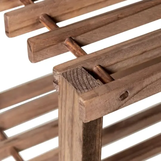 Honey Can Do Espresso 2-Tier Wood Shoe Rack {5}