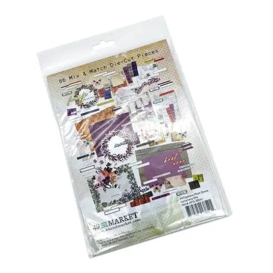 49 and Market ARToptions Plum Grove Ephemera Bits Set {4}