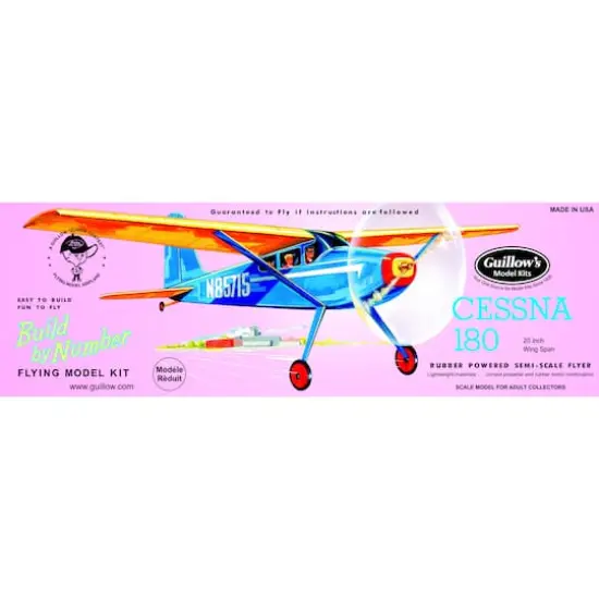 Paul K. Guillow Cessna 180 Model Kit {1}