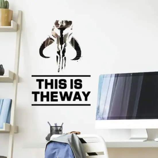 RoomMates Star Wars The Mandalorian This Is The Way Peel & Stick Wall Decals {4}