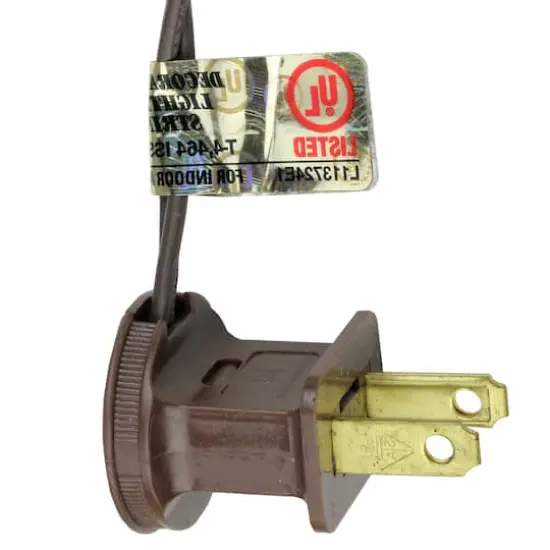 100ct. Warm White LED Wide Angle Christmas String Lights with Brown Wire {4}