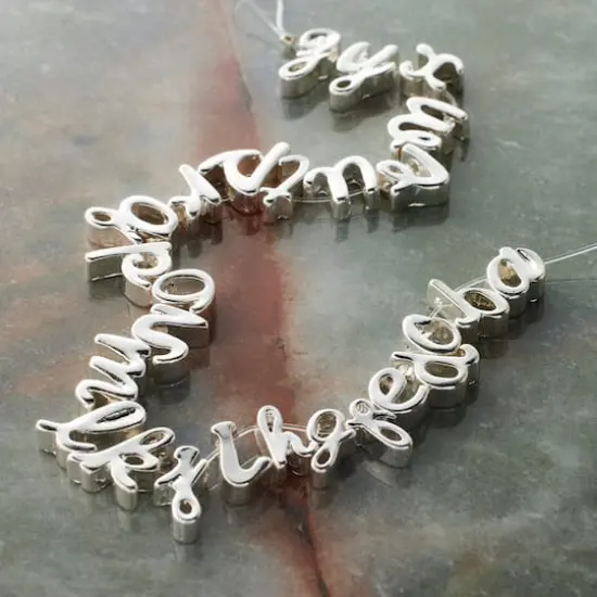 Silver Alphabet Beads by Bead Landing&trade; {6}