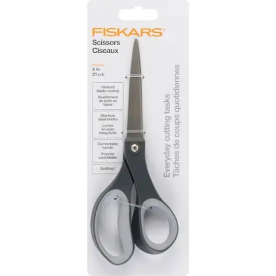 Fiskars&reg; 8" Black Scissors {1}