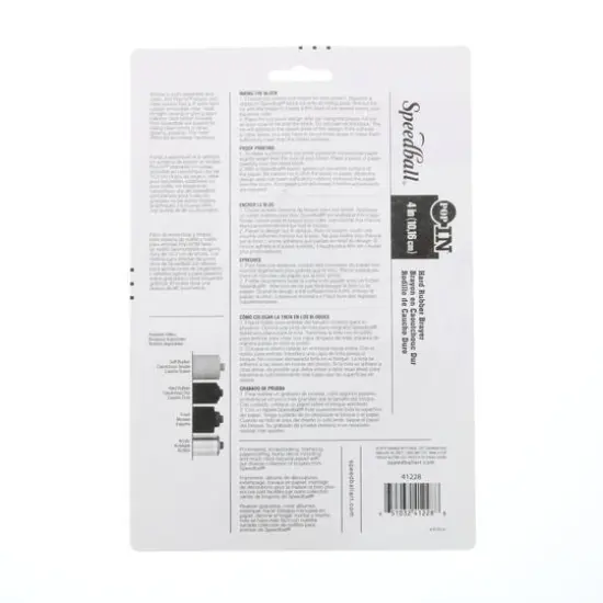 Speedball&reg; Pop-In&trade; Rollers 4" Hard Rubber Carded Brayer {3}