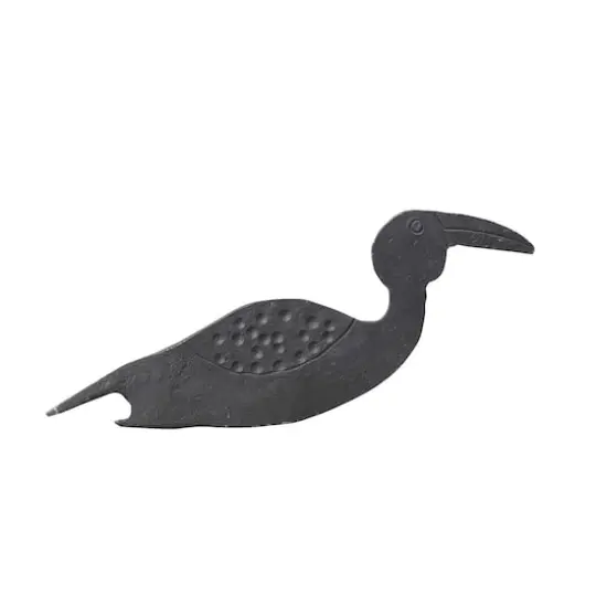 Hello Honey&reg; Black 2.5" Metal Bird Shaped Bottle Opener {1}