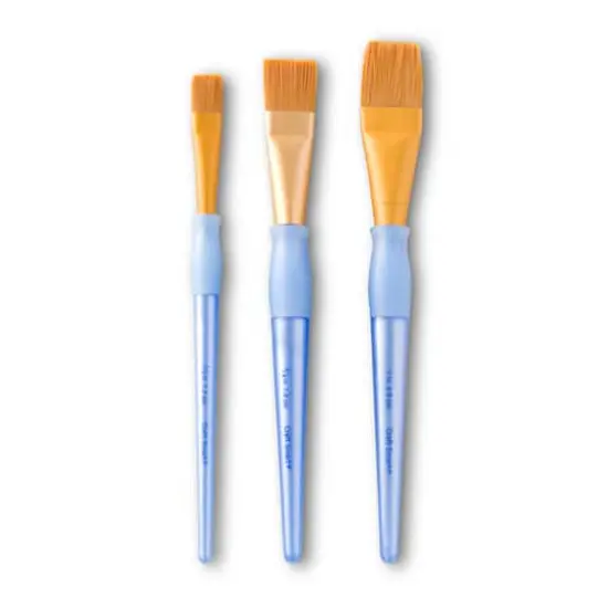 Golden Taklon Wash 3 Pieces Brush Set by Craft Smart&reg; {1}