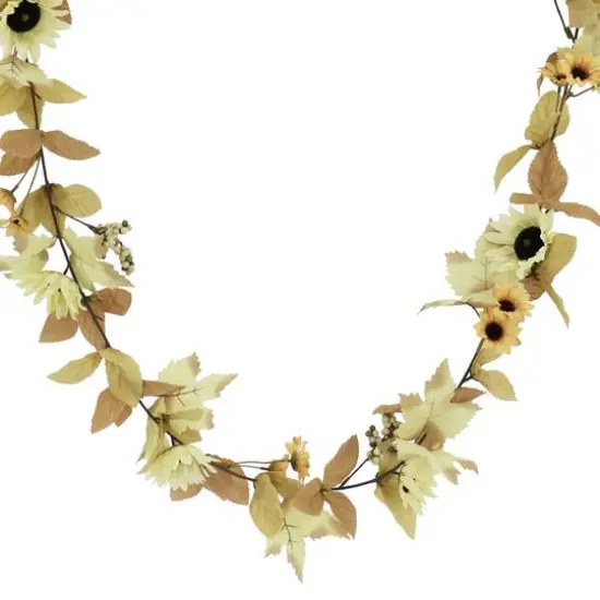 6ft. Cream Sunflower & Berry Garland by Ashland&reg; {3}